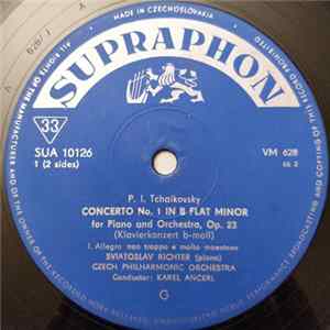 P. I. Tschaikowsky, Tsjechisch Filharmonisch Orkest, Svjatoslav Richter - Pianoconcert Nr. 1 In Bes Kl. T. Op. 23 Album