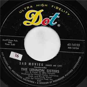 The Lennon Sisters - Sad Movies (Make Me Cry) Album