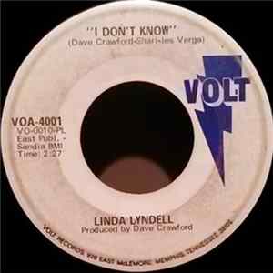 Linda Lyndell - I Don't Know / I Don't Know Album