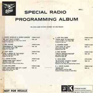 Various - Special Radio Programming Album Album