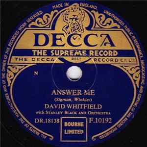 David Whitfield - Answer Me / Dance, Gipsy, Dance Album