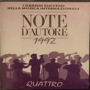 Various - Note D'Autore 1992 Quattro Album