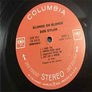 Bob Dylan - Blonde On Blonde Album