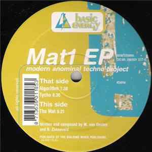 Modern Anominal Techno Project - The Mat 1 EP Album