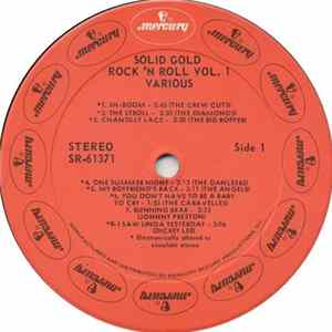 Various - Solid Gold Rock 'N' Roll Volume 1 Album