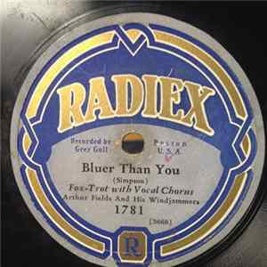 Arthur Fields And His Windjammers / Manhattan Syncopators - Bluer Than You / Painting The Clouds With Sunshine Album