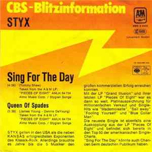 Styx - Sing For The Day Album