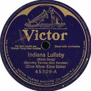 Olive Kline - Elsie Baker - Indiana Lullaby / Marchéta Album