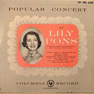 Lily Pons - Popular Concert Album