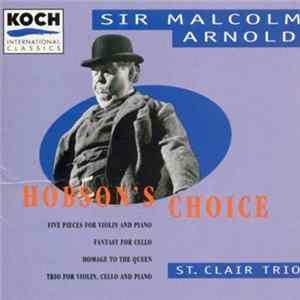 Malcolm Arnold, St. Clair Trio - Hobson's Choice Album