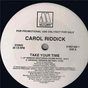 Carol Riddick - Take Your Time Album