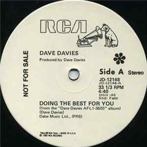 Dave Davies - Doing The Best For You Album