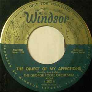 The George Poole Orchestra - The Object Of My Affections / Josephine Album