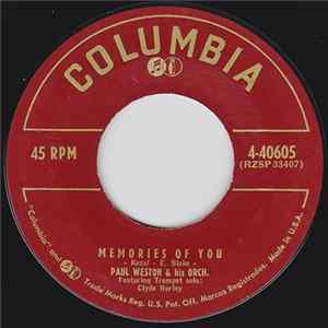 Paul Weston And His Orchestra - Memories Of You/The Naked Sea Album