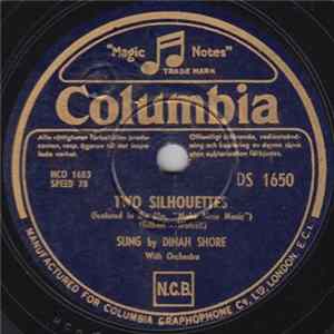 Dinah Shore - Two Silhouettes / All That Glitters' Is Not Gold Album