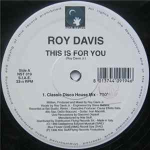 Roy Davis - This Is For You Album