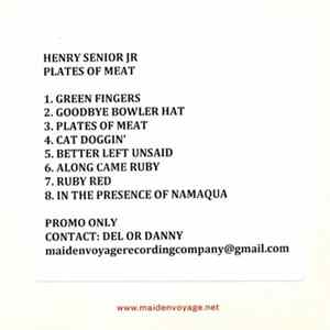 Henry Senior Jr - Plates Of Meat Album