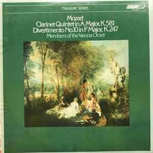 Mozart, Alfred Boskovsky, Members Of The Vienna Octet - Clarinet Quintet K. 581 / Divertimento In F K. 247 Album
