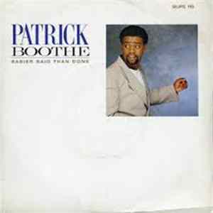 Patrick Boothe - Easier Said Than Done Album