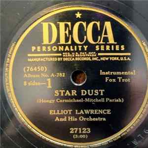 Elliot Lawrence And His Orchestra - Star Dust / Once In A While Album