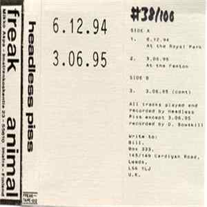 Headless Piss - 6.12.94 - 3.06.95 Album