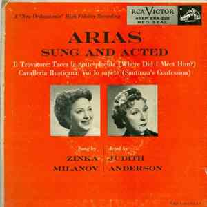 Zinka Milanov, Judith Anderson - Arias Sung And Acted Album