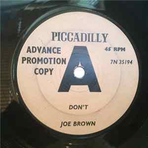 Joe Brown And The Bruvvers - Don't Album
