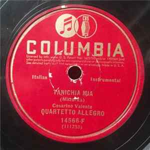 Quartetto Allegro - Tanichia Mia / La Bella Palermo Album