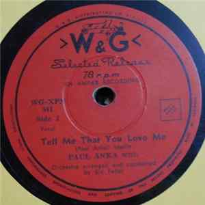 Paul Anka - Tell Me That You Love Me / I Love You Baby Album