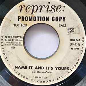 Frank Sinatra - Pocketful Of Miracles / Name It And It's Yours Album