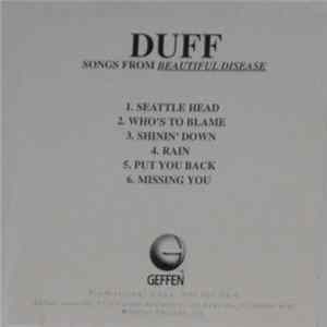 Duff McKagan - Songs From Beautiful Disease Album