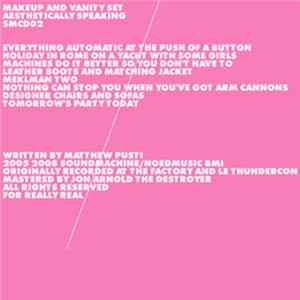 Makeup And Vanity Set - Aesthetically Speaking Album
