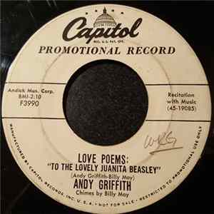 Andy Griffith - Love Poems: "To The Lovely Juanita Beasley" Album