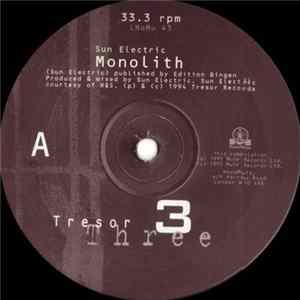 Sun Electric / Schizophrenia - Tresor 3 Album