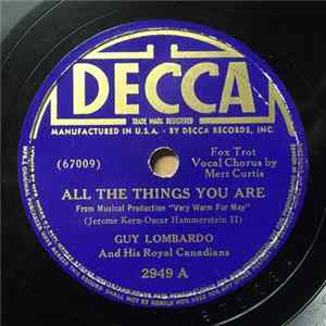 Guy Lombardo And His Royal Canadians - All The Things You Are / There's Yes Yes In Your Eyes Album