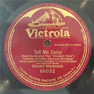 Reinald Werrenrath - Tell Me Daisy Album