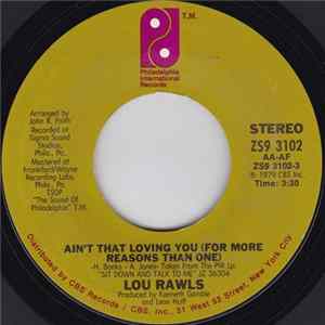 Lou Rawls - Ain't That Loving You (For More Reasons Than One) Album