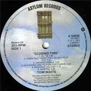 Tom Waits - Closing Time Album