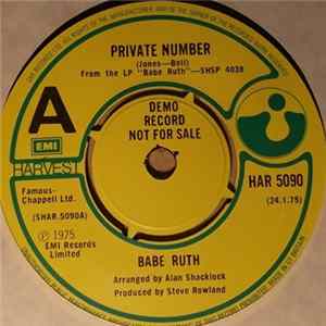 Babe Ruth - Private Number Album