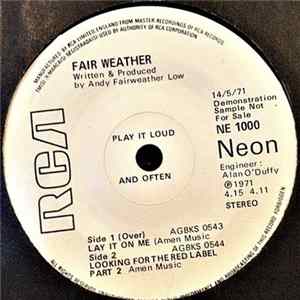 Fair Weather - Lay It On Me Album