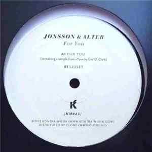 Jonsson/Alter - For You Album