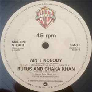 Rufus And Chaka Khan - Ain't Nobody Album