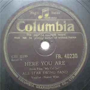 All Star Swing Band - Here You Are / The Pity Of It All Album