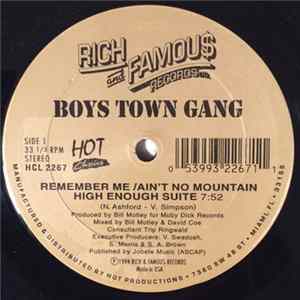 Boys Town Gang - Remember Me/Ain't No Mountain High Enough Suite / Cruisin' The Streets Album