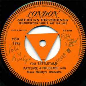 Patience & Prudence With Mank Mcintyre Orchestra - You Tattletale Album