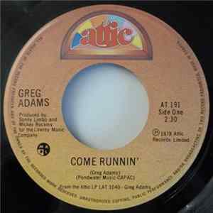 Greg Adams - Come Runnin' Album