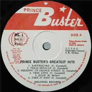 Prince Buster - Fabulous Greatest Hits Album