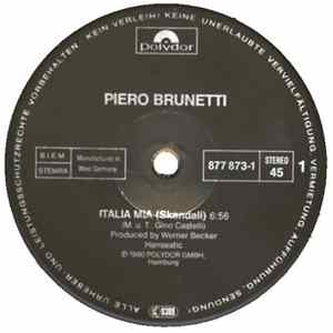 Piero Brunetti - Italia Mia (Skandali) Album