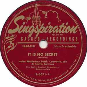 Helen McAlerney Barth And Al Smith - It Is No Secret Album
