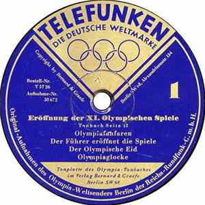 Various - Eröffnung der XI. Olympischen Spiele Album